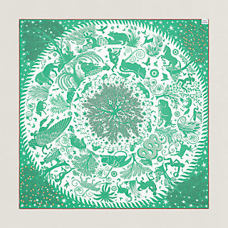 HERMES 新作 スカーフ ダブルフェイス Sous le Charme d'Orphee Sous le Charme d'Orphee double face scarf 90 | Hermès Australia